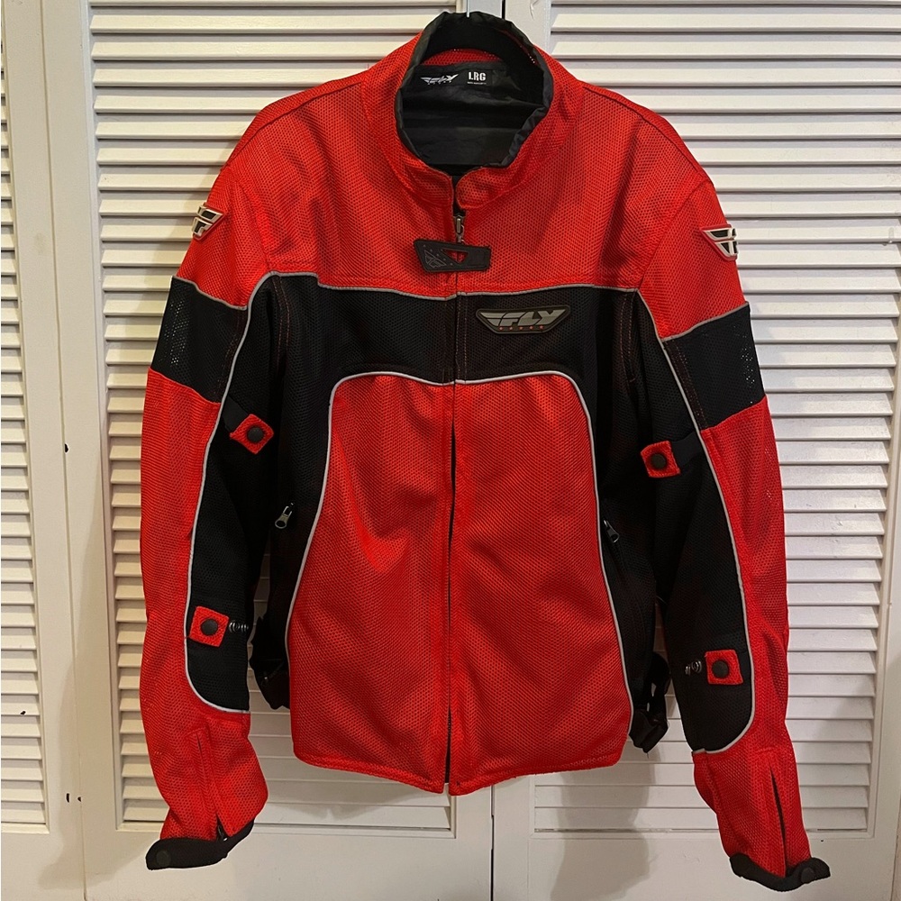 FLY RACING Coolpro Li Mesh Motorcyle Jacket Size LARGE - LINER INCLUDED!